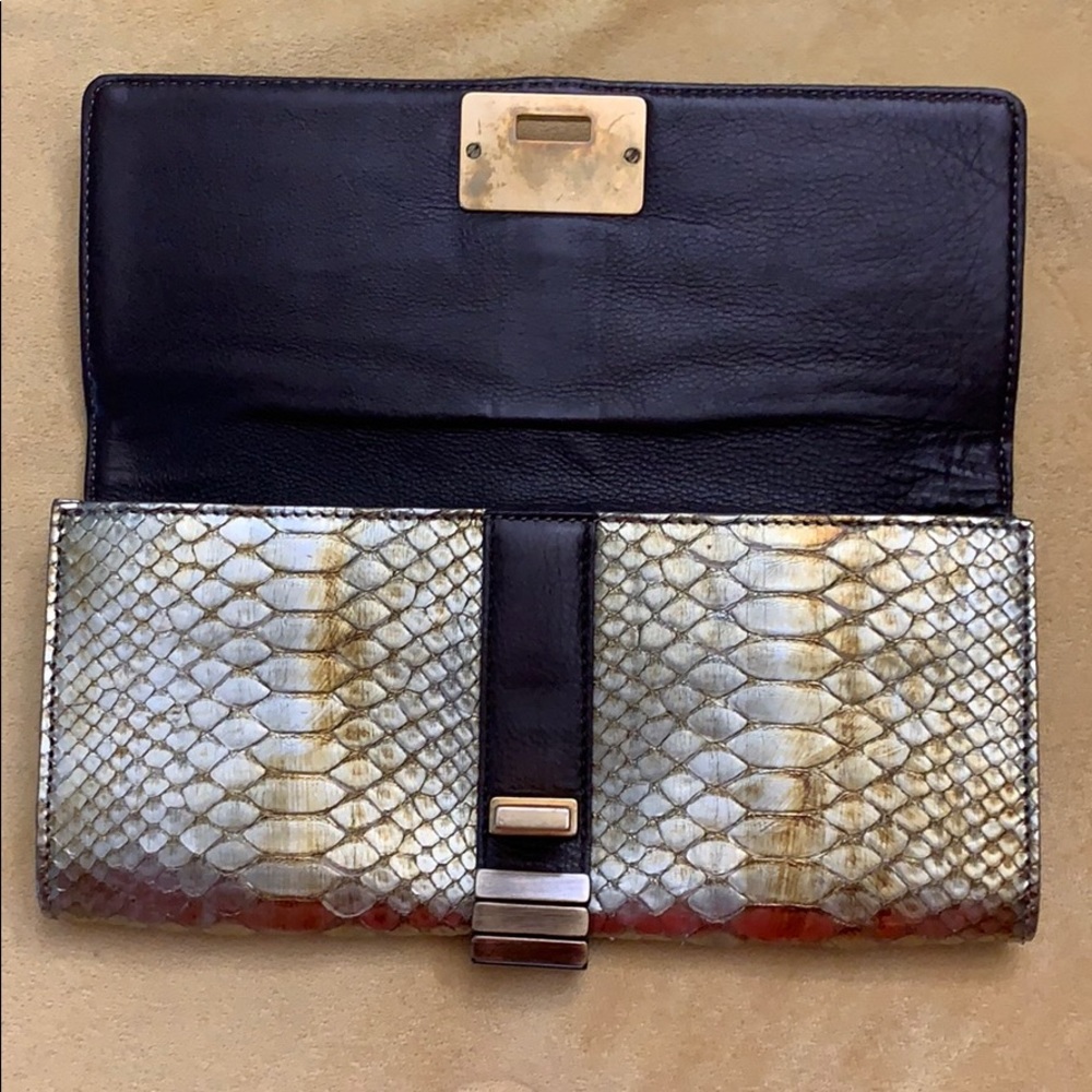 Michael Kors Hadley Python Clutch - image 4
